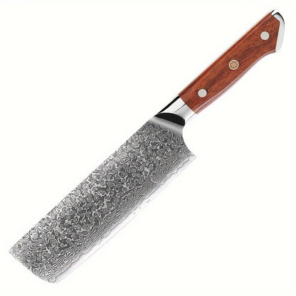 "Damascus" Steel Kitchen Knife, Knife Bwith Acidwood Handle, Kitchen Knife, Damascus Multipurpose Knife, Chef's Knife, Boning Knife, Santoku Knife, Bread Knife, Kitchen Accessories, Kitchen Supplies