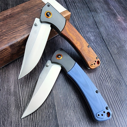 outdoor mini folding knife survival wilderness hunting EDC multifunctional G10 solidified wood handle